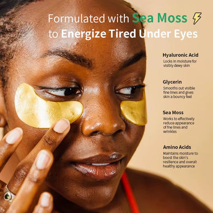 Wholesale Vegan Hyaluronic Acid Organic under Eye Masks for Dark Circles Puffy Eyes Bags & Wrinkles Gel Eye Patches
