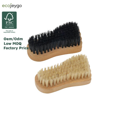 Uniquely Designed Wooden Boar Bristle Bath Brush Foot-Shaped Care Tool for Nail Cleaning Body Scrubbing Hand or Foot Washing