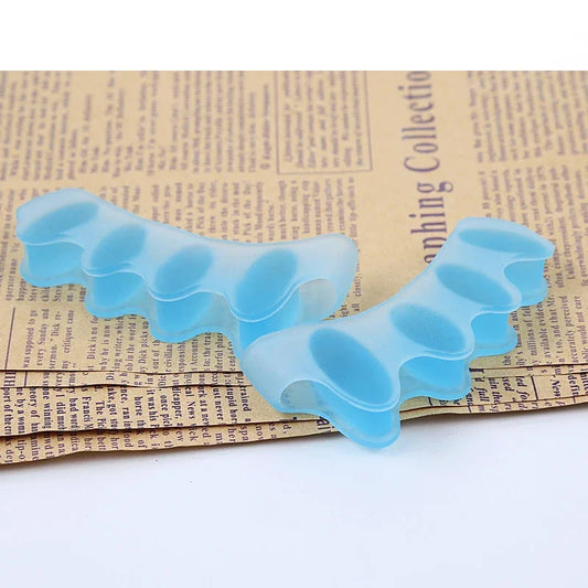 2Pcs=1Pair Toe Separators Stretchers Correct Foot and Bunion Pain Pain Relief Foot Care Soft Gel Straightener Spacers 5 Colors