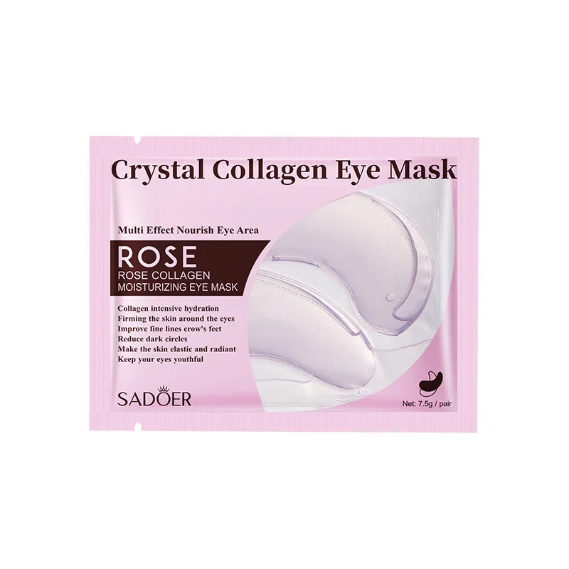 20Pcs=10Pairs Gold Collagen Crystal Eye Mask Skincare Eye Patches Firming Moisturizing Nourishing Eye Skin Care Products