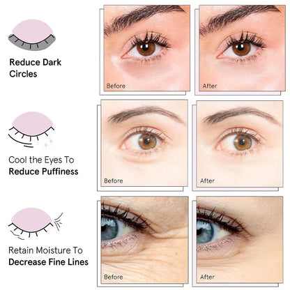 Wholesale Vegan Hyaluronic Acid Organic under Eye Masks for Dark Circles Puffy Eyes Bags & Wrinkles Gel Eye Patches